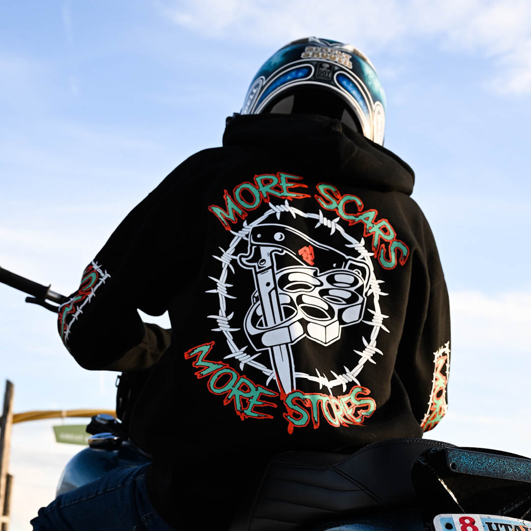 More Scars More Stories Zip Up Hoodie