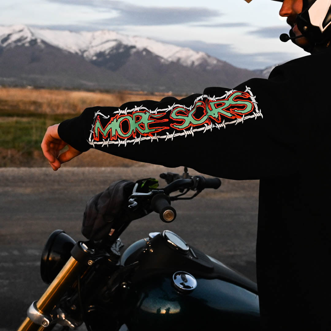 More Scars More Stories Zip Up Hoodie